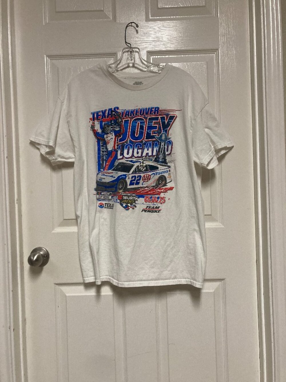 Team Penske tee Joey Logano Nascar #22 Texas Takeover Texas Motor speedway 100%